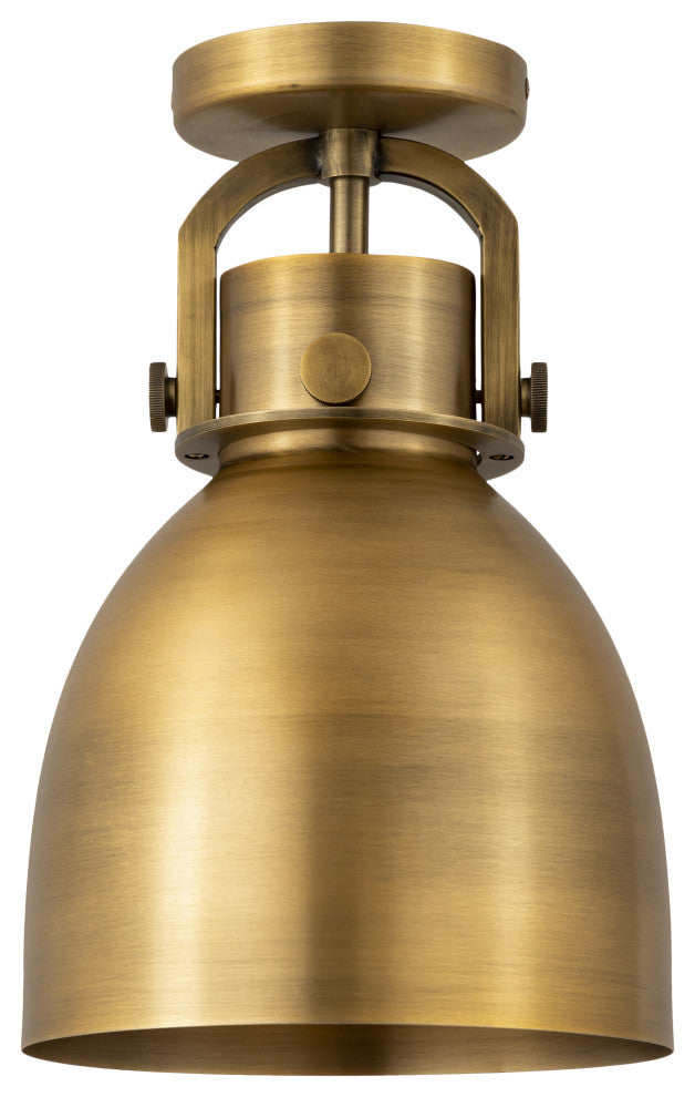 Innovations Lighting 710-1F-BB-M712-8BB-LED Bell 1 Light 8" Flush Mount
