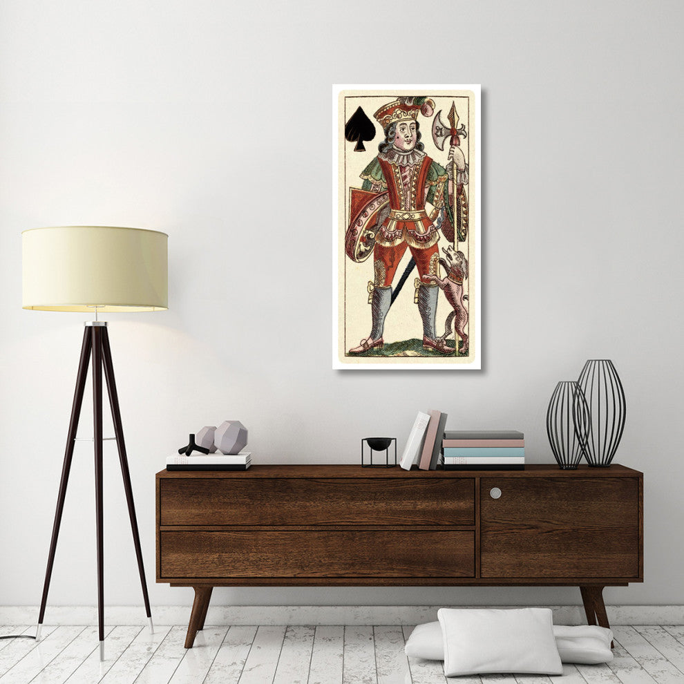 "Knave of Spades (Bauern Hochzeit Deck)" Paper Art, 26"x50"