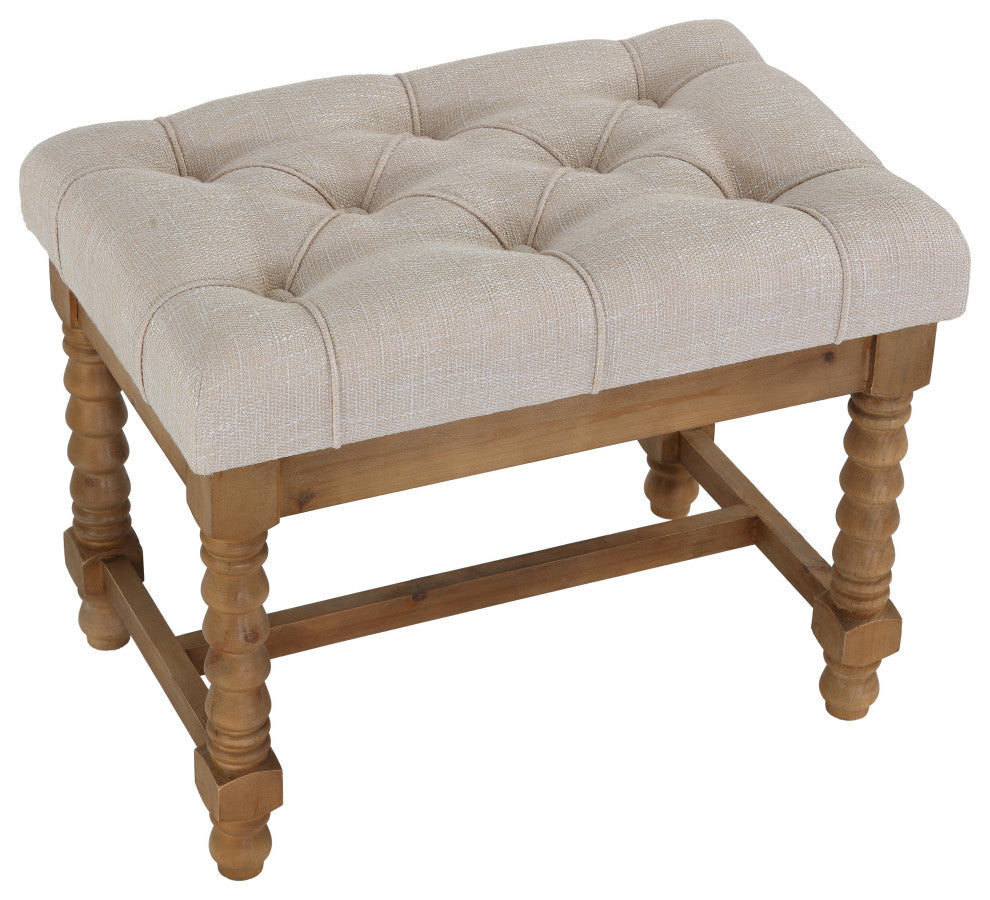 Cortesi Home Tacoma Wooden Ottoman