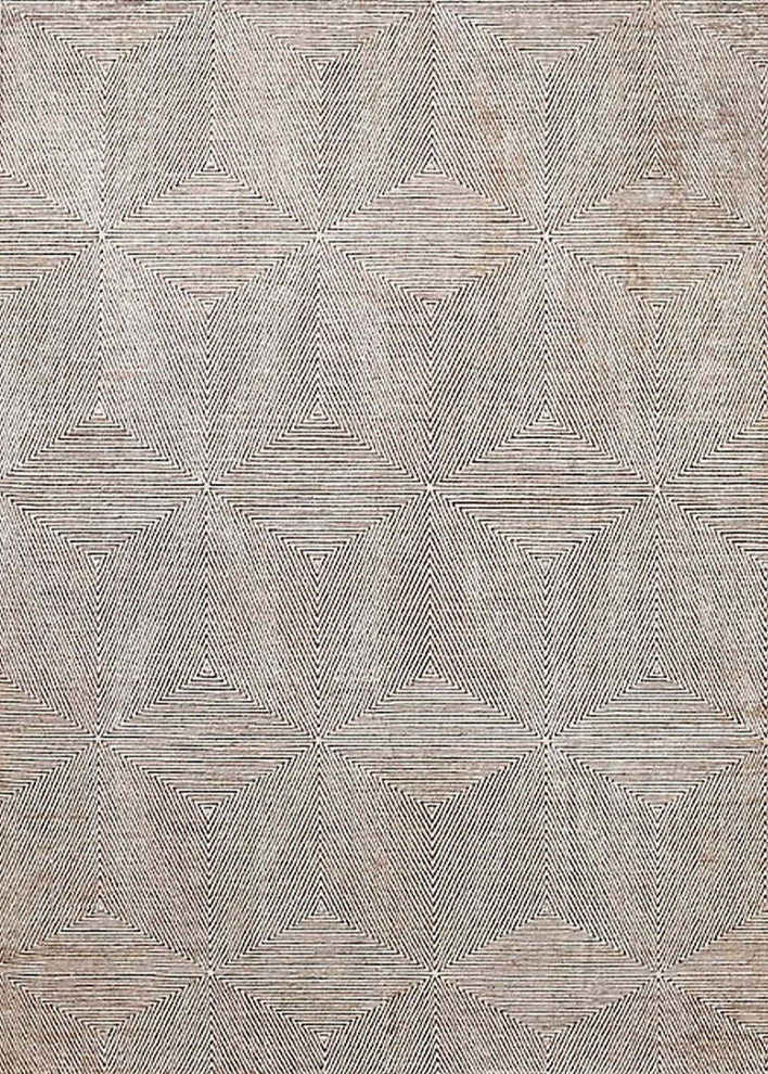 Ahgly Company Indoor Rectangle Mid-Century Modern Area Rugs, 7' x 9'
