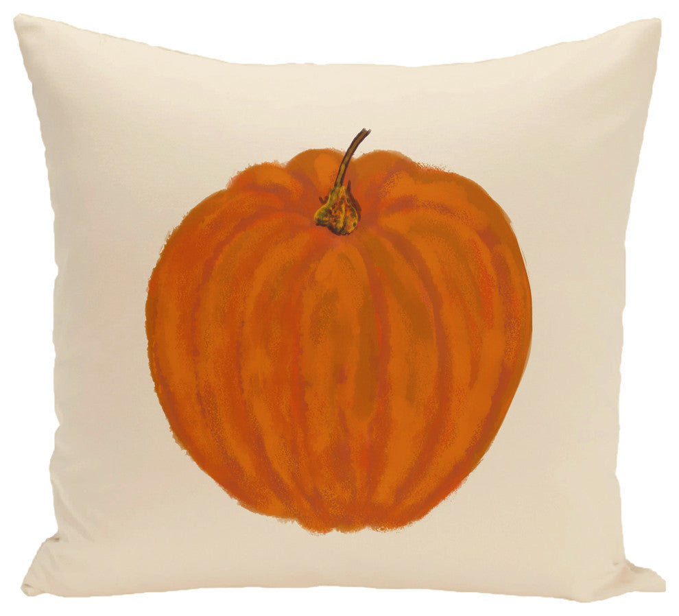 Li'L Pumpkin Holiday Print Pillow, Orange, 20"x20"