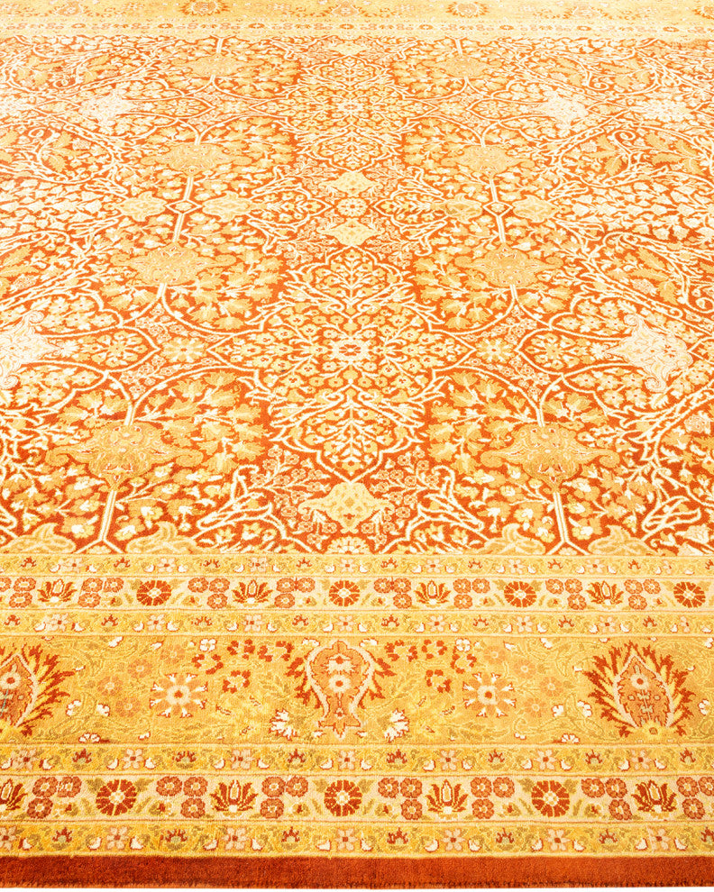 Bokpyin One-of-a-Kind Hand-Knotted Area Rug Orange, 8'2"x10'2"