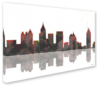 'Atlanta, Georgia Skyline' Canvas Art by Marlene Watson