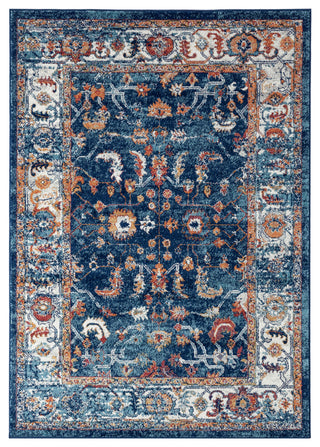 Alessana Cochise Bordered Area Rug, Blue, 8'9"x11'9"