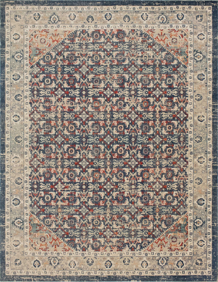 Noori Rug Low-Pile Garry Blue/Grey Rug