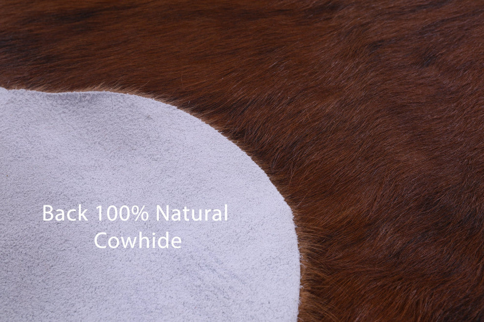Natural Cowhide Rug 6' 4" X 5' 9" C1892