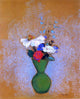 Odilon Redon Rose- Peony and Cornflowers in a Green Vase Wall Decal