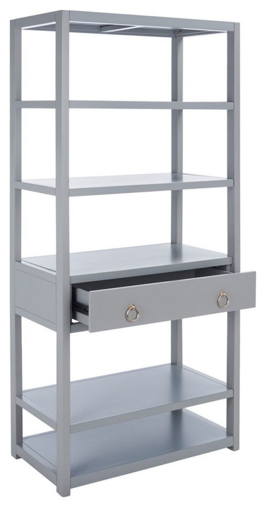 Safavieh Johni 1 Drawer 5 Shelf Etagere, Grey