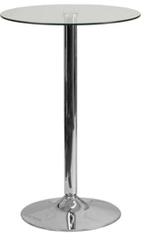 Round Adjustable Glass Table CH-6-GG