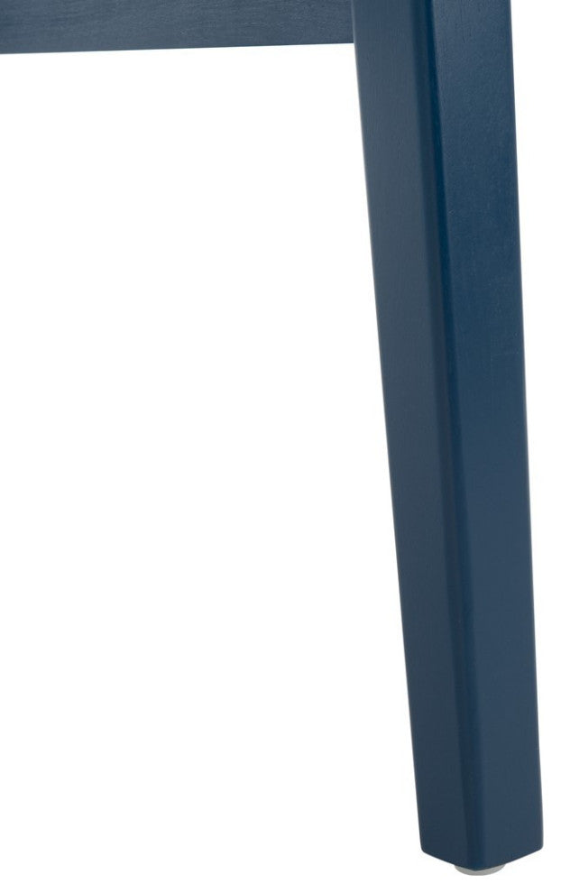 Safavieh Galway Cane Bar Stool, Navy/Natural