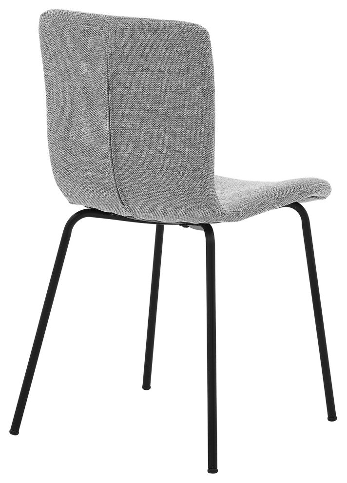 Messina and Gillian Light Gray Fabric 7-Piece Rectangular Dining Set