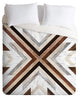 Iveta Abolina Geo Wood 1 Duvet Cover Set, Twin XL