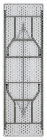 30''x 96'' Granite White Plastic Folding Table