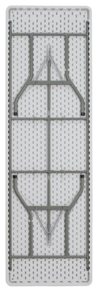 30''x 96'' Granite White Plastic Folding Table