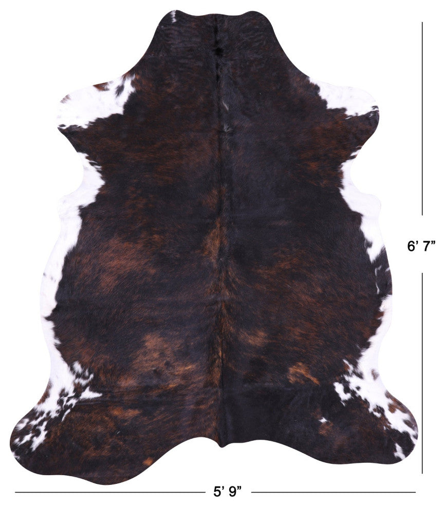 6' 7" X 5' 9" Natural Cowhide Rug C1967