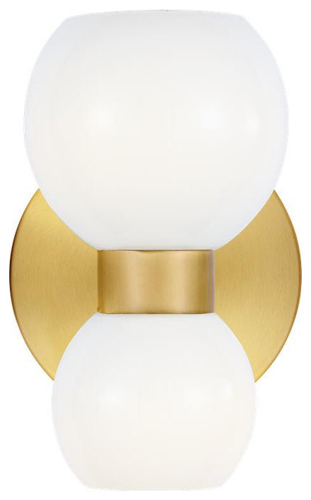 Generation Lighting, KSW1022BBSMG, Single Sconce, Burnished Brass