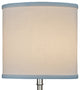 Fenchel Shades 6"x6"x6" Spider Attachment Drum Lamp Shade, Linen White