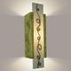 Squiggle Wall Sconce, Pistachio and Clover, Bulb Type: E12
