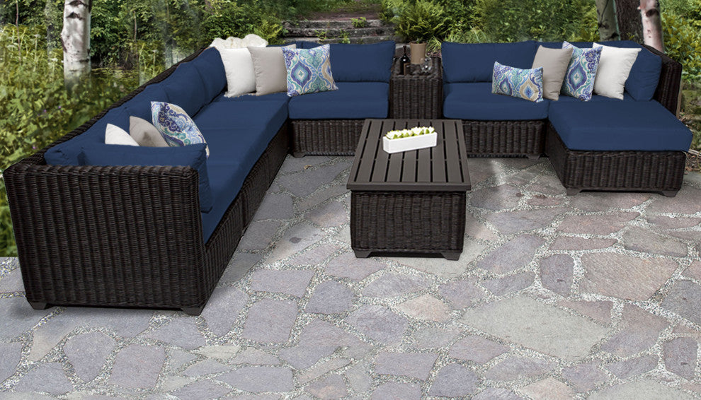Venice 10 Piece Outdoor Wicker Patio Furniture Set 10b
