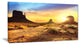 "Monument Valley" Landscape Canvas Photo Print, 32"x16"