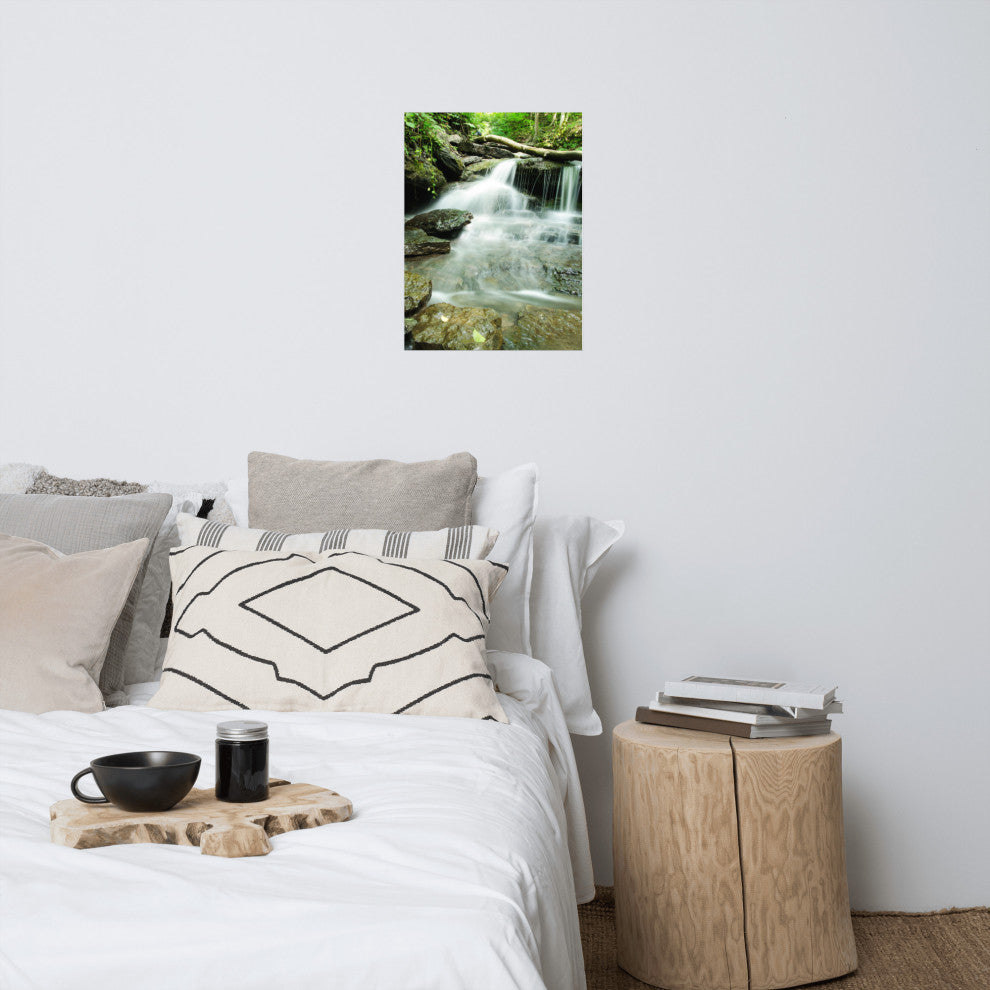 Pixley Falls 2 Landscape Photo, Waterfall Unframed Wall Art Print, 18" X 24"