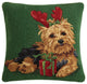 Christmas Yorkshire Terrier Hook Pillow