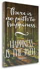 "Buddha Path To Happiness" By Tara Moss, Giclee Print on Gallery Wrap Canvas