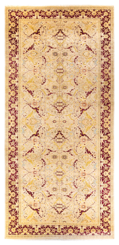 Mogul, One-of-a-Kind Hand-Knotted Area Rug Yellow, 8' 0" x 16' 10"