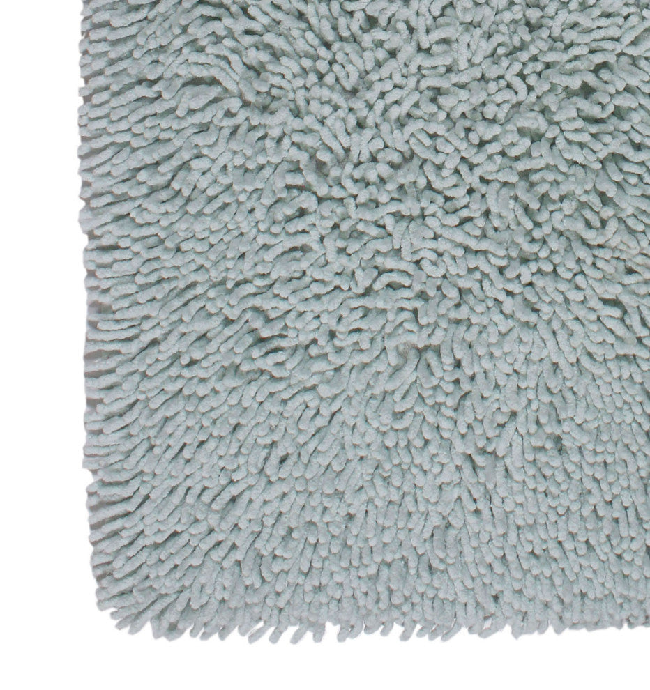 Shaggy Lux Bath Rug Bath Rugs Set, 24x36 Rectangle, Aqua