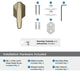 St. Vincent Contemporary Single Robe Hook, Golden Champagne