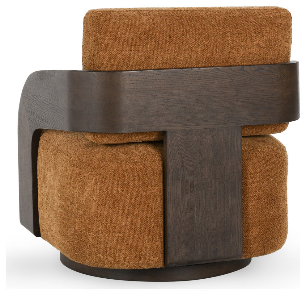 Toscana Swivel Accent Chair, Amber