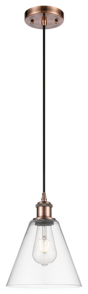 Innovations 516-1P-AC-GBC-82-LED 1 Light Mini Pendant, Antique Copper