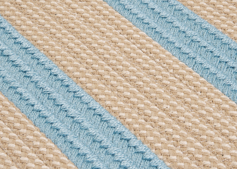 Boat House Rug, Light Blue, 14"x17" Swatch Sample
