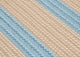 Boat House Rug, Light Blue, 14"x17" Swatch Sample