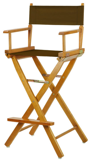 030" Director's Chair Honey Oak Frame-Brown Canvas