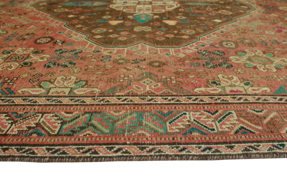 Fine Vintage Distressed Tamana Rust Rug