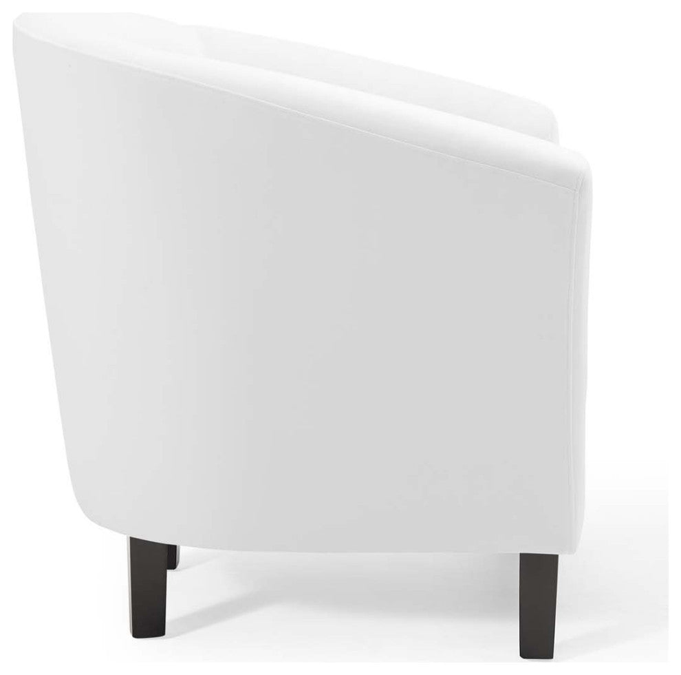 Prospect Performance Velvet Armchair-White