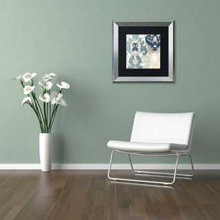 Color Bakery 'Beach Curry III' Matted Framed Art, Silver Frame, Black Mat, 11x11