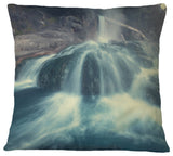 Hot Spring Thermopiles Greece Seascape Throw Pillow, 18"x18"