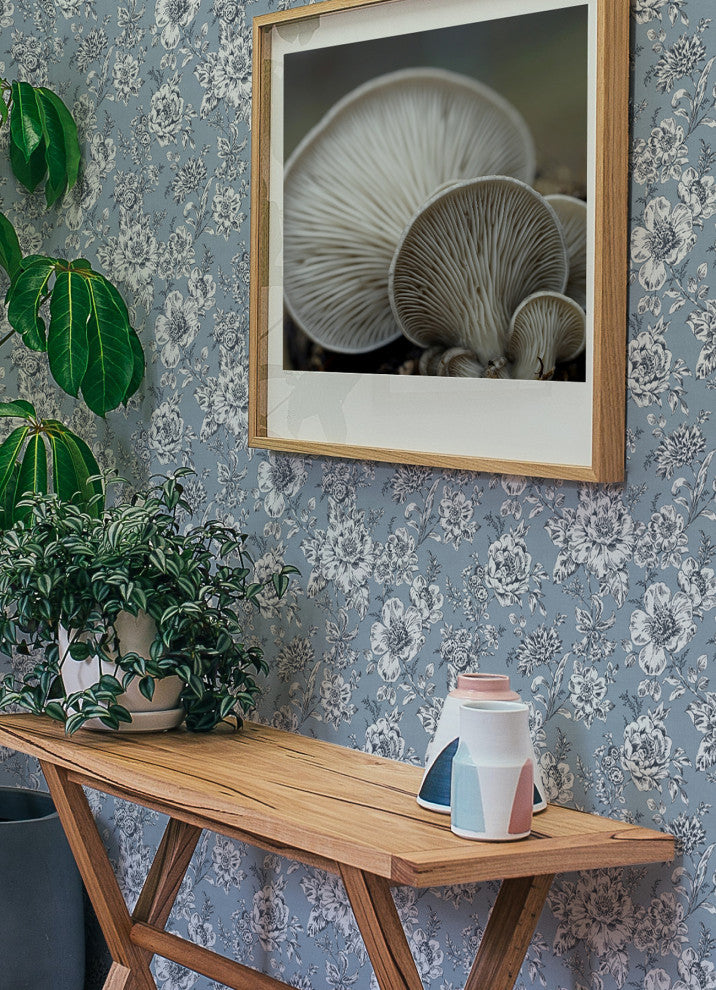 Blue Winifred Peel & Stick Wallpaper