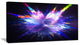 Blue Explosion of Paint Drops, Floral Canvas Art Print, 40x20