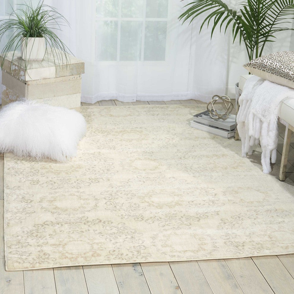 NOURISON TRANQUILITY IVORY AREA RUG