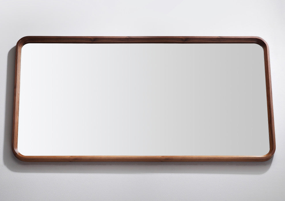 Vela Mirror, Walnut, 55"