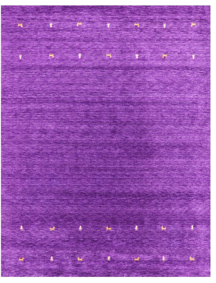 Persian Gabbeh Hand-Knotted Wool Rug 9' 0" X 12' 0" Q4325