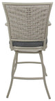 Outdoor Indoor Counter 26", 30" or Extra Tall 34" Bar Stool, Dark Grey Linen, 26"