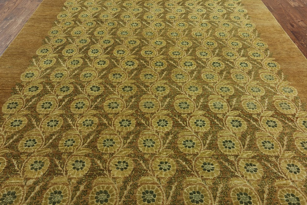 Hand Knotted Chobi Oriental Area Rug 9'x11', W1893