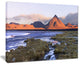 "Colorada Lagoon And Volcano Pabellon" Landscape Wall Art, 20"x12"