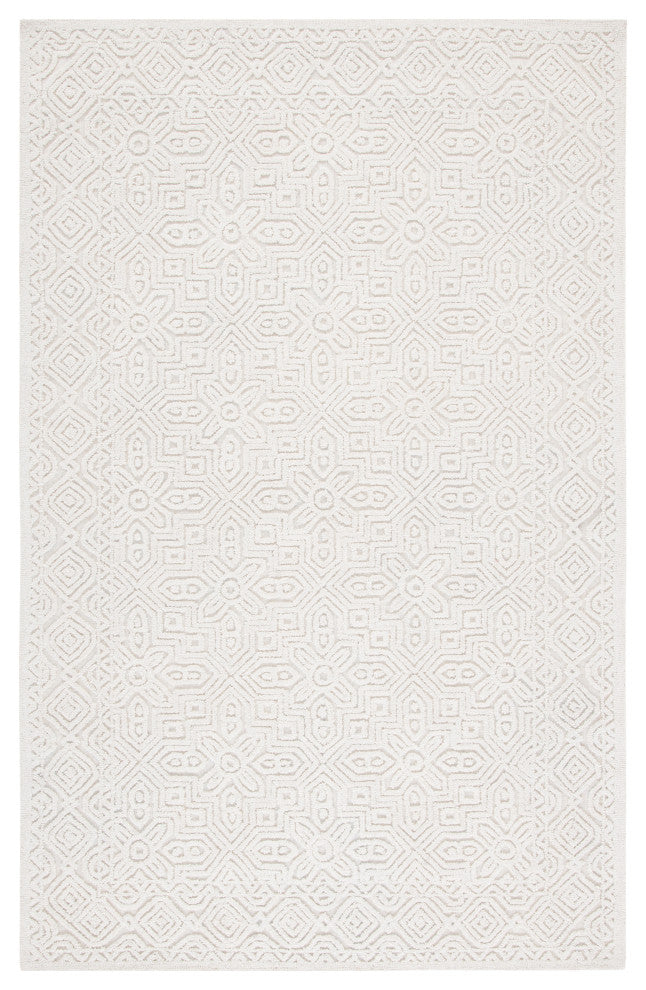 Safavieh Textural Collection TXT101A Rug, Ivory, 9' X 12'
