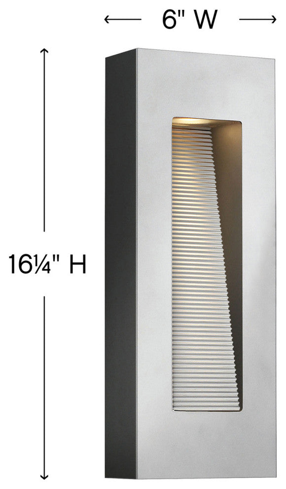 Hinkley Luna Medium Wall Mount Lantern, Titanium