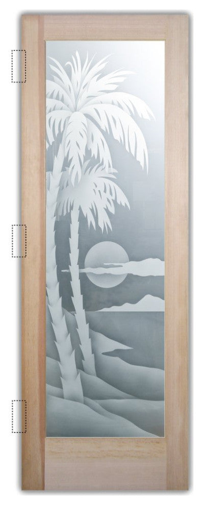 Interior Prehung Door or Interior Slab Door - Palm Sunset - Douglas Fir...